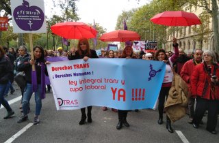 OTRAS at an International Women's Day rally