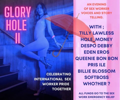 A flyer for Glory Hole II A flyer for Glory Hole II